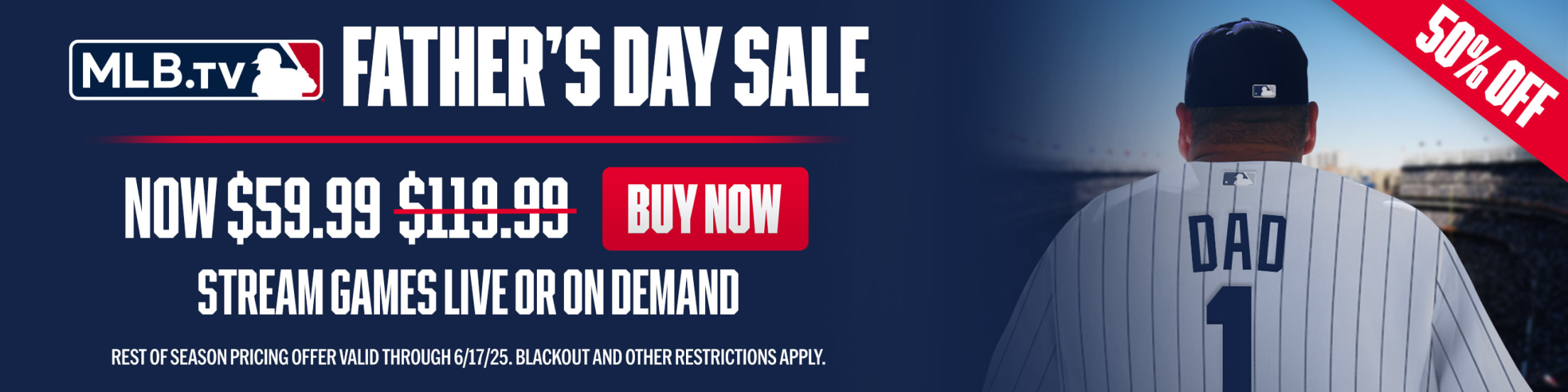 MLB TV Father's Day Sale
