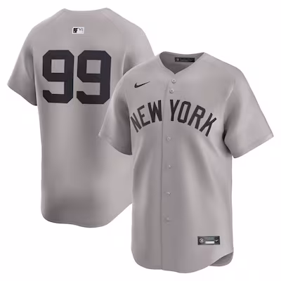 Men's New York Yankees Aaron Judge Nike Gray Road Limited Player Jersey