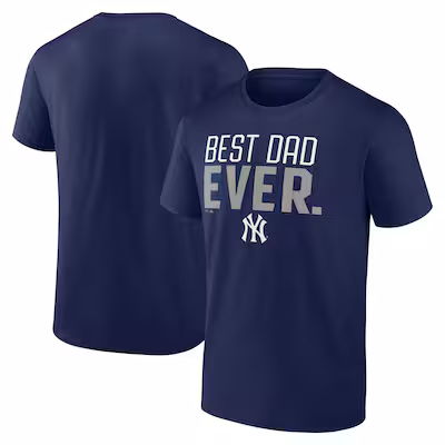 Men's New York Yankees Navy Best Dad Ever T-Shirt