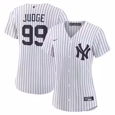 Women's New York Yankees Aaron Judge Nike White Home Replica Player Jersey