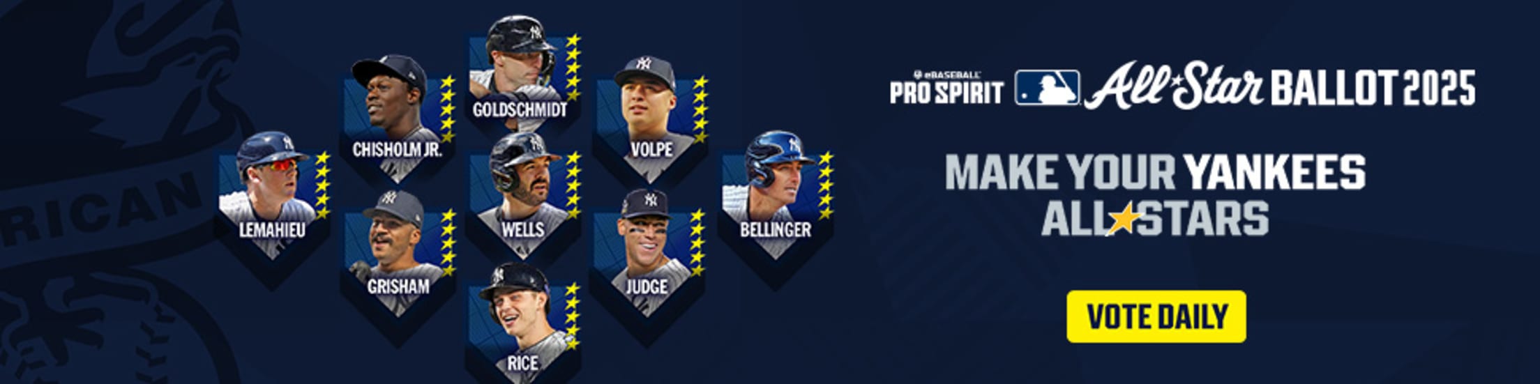 Vote for Yankee Player to go to the All Star Game